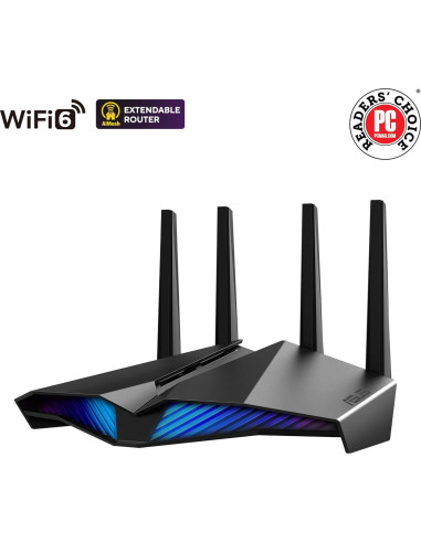 Enrutador ASUS RT-AX82U WiFi 6 Doble Banda 5400 Mbps Juegos