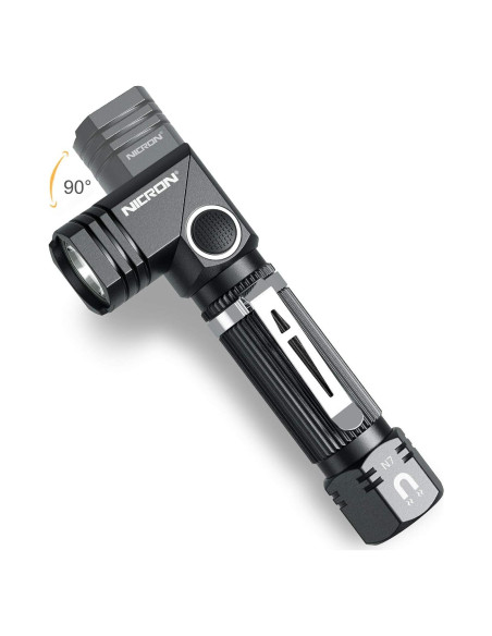 Linterna Táctica NICRON N7 600 Lúmenes LED IP65 90 Linterna Táctica NICRON N7 600 Lúmenes LED IP65 90