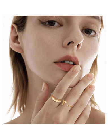 Conjunto de 58 Anillos Abiertos para Dedos de los Pies MJust - Dorado