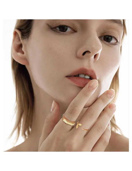 Conjunto de 58 Anillos Abiertos para Dedos de los Pies MJust - Dorado Conjunto de 58 Anillos Abiertos para Dedos de los Pies MJust - Dorado