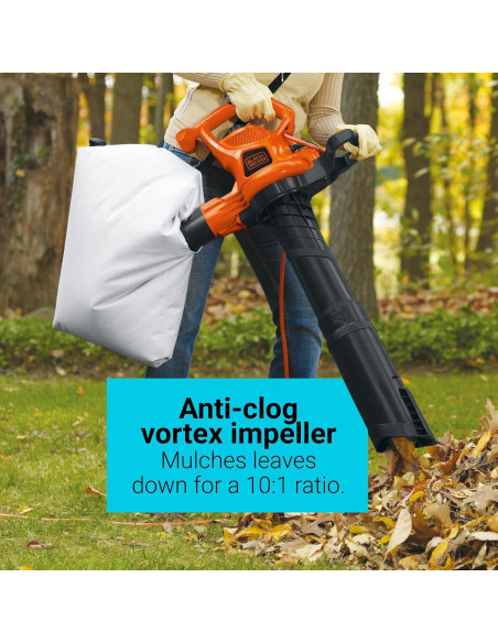 Soplador 3 en 1 BLACK+DECKER BV3600 12A 368 km/h Soplador 3 en 1 BLACK+DECKER BV3600 12A 368 km/h