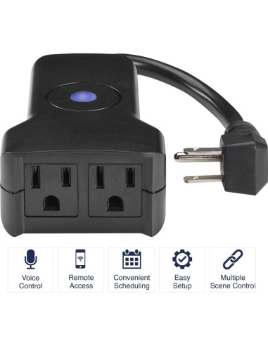 Enchufe Inteligente TORK WFOP2 Doble Receptáculo Exterior