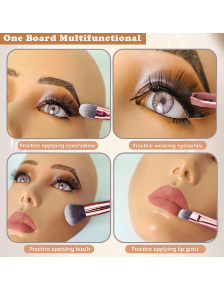 Kit de Maquillaje PG con Cara de Silicona y Brochas Kit de Maquillaje PG con Cara de Silicona y Brochas