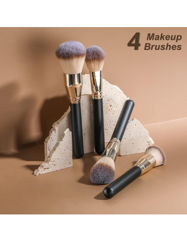 Conjunto de Brochas de Maquillaje BS-MALL 14 Piezas Sintéticas