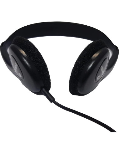 Auriculares con Diadema Maxell HP100 1.22m Negro con Micrófono
