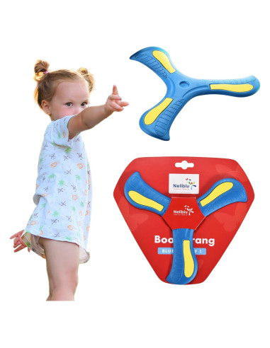 Boomerang Amazaque Azul - Espuma Suave para Niños