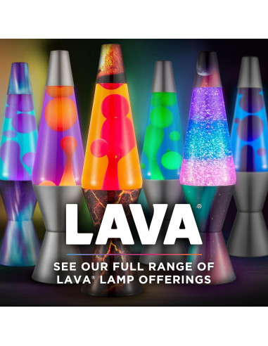 Lámpara Lava LAVA 36.83 cm Multicolor Brillo Plateado