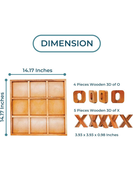 Juego de Mesa BSIRI Jumbo Tic Tac Toe 36x36 cm Decorativo Juego de Mesa BSIRI Jumbo Tic Tac Toe 36x36 cm Decorativo