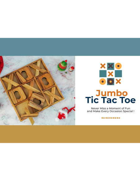 Juego de Mesa BSIRI Jumbo Tic Tac Toe 36x36 cm Decorativo Juego de Mesa BSIRI Jumbo Tic Tac Toe 36x36 cm Decorativo
