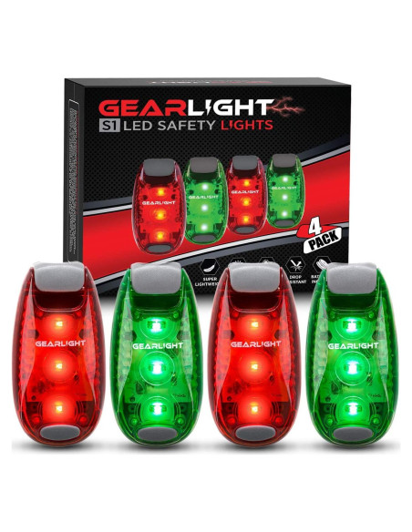 Juego de Luces Recargables GearLight para Bicicleta - 4 Piezas Juego de Luces Recargables GearLight para Bicicleta - 4 Piezas