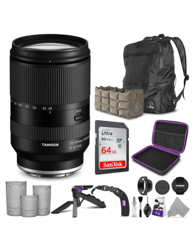 Lente Tamron 28-200mm f/2.8-5.6 E-Mount para Sony + Accesorios