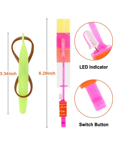 25 Juegos de Vuelo LED Zanshu - 50 Piezas para Niños 25 Juegos de Vuelo LED Zanshu - 50 Piezas para Niños