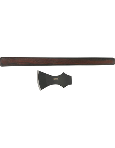 Hacha Freya CRKT: Hacha de Dos Manos, Acero Carbono 1055
