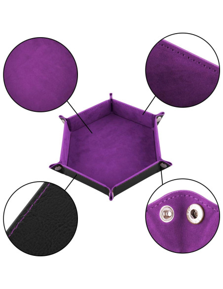 Bandejas para Dados SIQUK 4 Piezas Hexagonales Plegables Bandejas para Dados SIQUK 4 Piezas Hexagonales Plegables