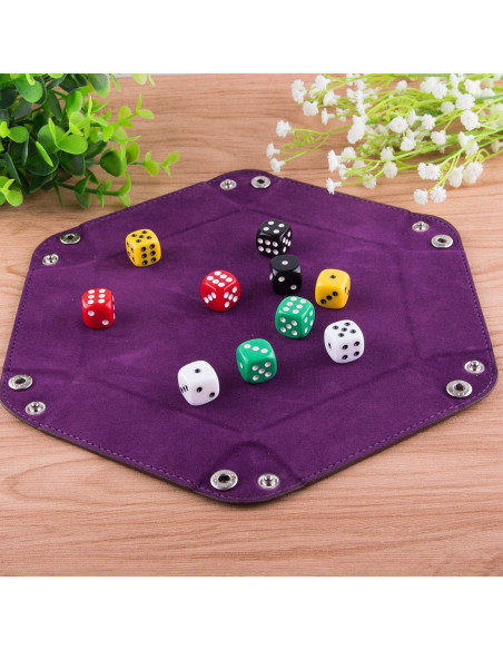 Bandejas para Dados SIQUK 4 Piezas Hexagonales Plegables Bandejas para Dados SIQUK 4 Piezas Hexagonales Plegables