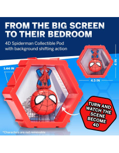 Figura Bobblehead 4D Spiderman WOW! PODS Conectable 2