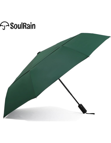 Paraguas Automático Plegable SoulRain Verde 109 cm Resistente