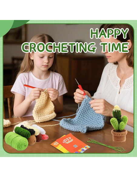 Kit de Crochet para Principiantes WONVOC - 3 Piezas con Hilos y Ganchos Kit de Crochet para Principiantes WONVOC - 3 Piezas con Hilos y Ganchos