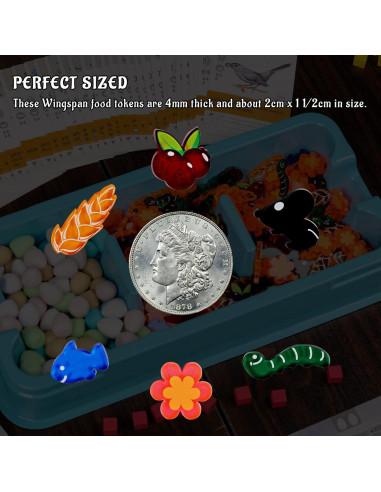 Conjunto de Tokens Acrílicos CZYY para Wingspan 174 Piezas