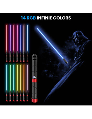 Sable de Luz TAMOXI Recargable 14 Colores 4 Sonidos 55 cm