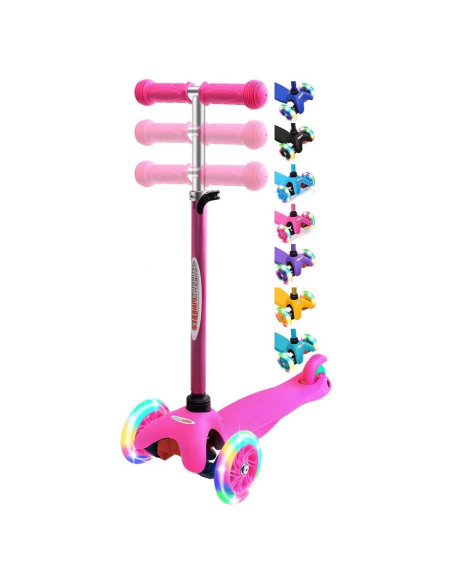 Scooter ChromeWheels Rosa 3 Ruedas Ajustable para Niños Scooter ChromeWheels Rosa 3 Ruedas Ajustable para Niños