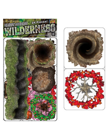 Wilderness - 24 Piezas Doble Cara para DnD y RPGs