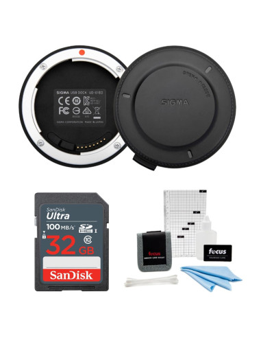 Dock USB Sigma para Lentes Nikon + Tarjeta 32GB + Kit 5 Piezas