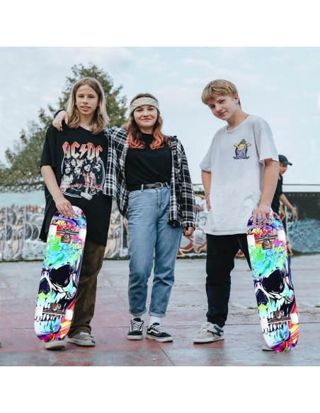Skateboard Gingili Life 78.74x20.32cm 7 capas Arce Unisex Skateboard Gingili Life 78.74x20.32cm 7 capas Arce Unisex
