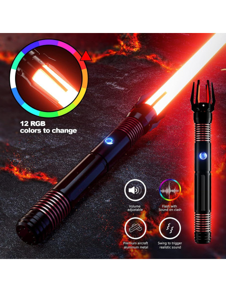 Sable de Luz NSABERS NS-Talo RGB Recargable 1,02 kg Sable de Luz NSABERS NS-Talo RGB Recargable 1,02 kg