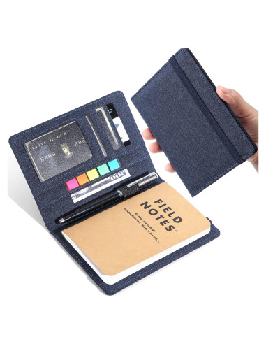 Cubierta de cuaderno impermeable Plinyvel 3.5x5.5" Azul