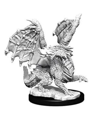 Miniatura Nolzur D&D Dragón Rojo Sin Pintar 25,4cm