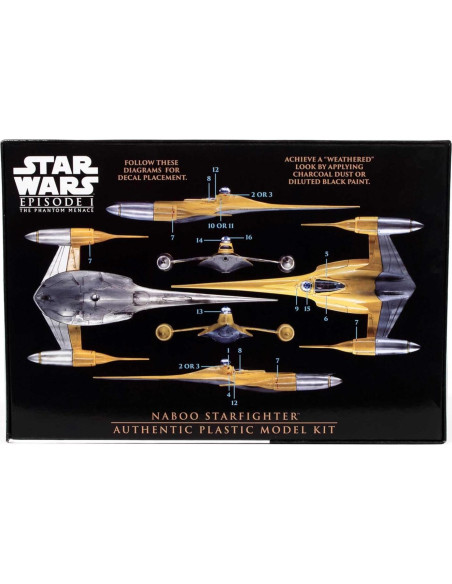Modelo N-1 Caza Estelar Naboo AMT 1:48 Kit a Escala Modelo N-1 Caza Estelar Naboo AMT 1:48 Kit a Escala