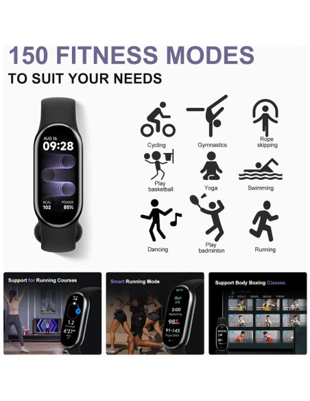 Xiaomi Mi Band 8 Pulsera Inteligente 1.62" AMOLED Negro Xiaomi Mi Band 8 Pulsera Inteligente 1.62" AMOLED Negro