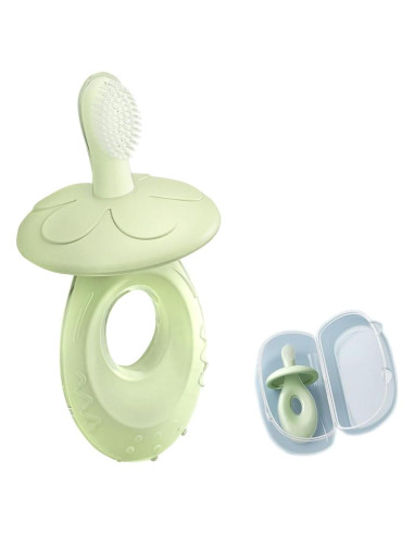 Cepillo de Dientes y Mordedor BOVELLA Verde para Bebés