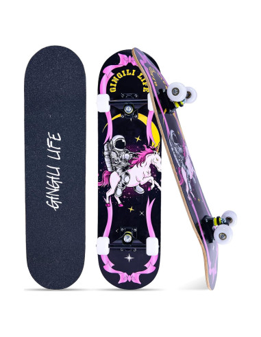 Skateboard Gingili Life 31'' Arce 7 capas para todos