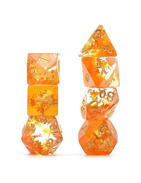 Dados DND Otoño YiMeng 7 Piezas para Juegos de Rol Dados DND Otoño YiMeng 7 Piezas para Juegos de Rol