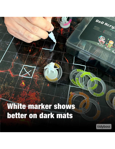 TIDYBOSS Mat de Juego DnD 3x Lados Dobles 24x36 cm Terrenos TIDYBOSS Mat de Juego DnD 3x Lados Dobles 24x36 cm Terrenos