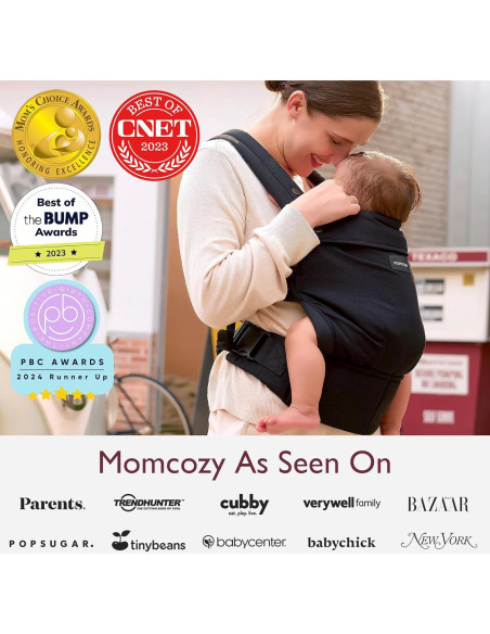 Momcozy Portabebés Ergonómico Negro 3 en 1 para 3-20 kg Momcozy Portabebés Ergonómico Negro 3 en 1 para 3-20 kg