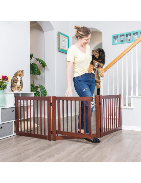 Puerta para Perros Primetime Petz 24" Nogal Configurable Puerta para Perros Primetime Petz 24" Nogal Configurable