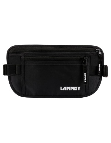 Cinturón de Dinero LANNEY RFID Negro para Viajes y Documentos