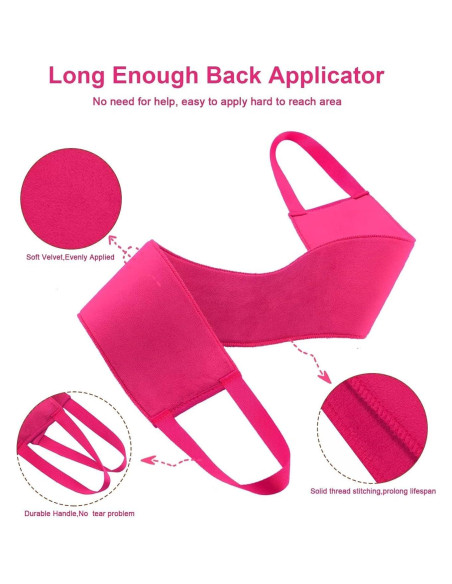 Guante de Autobronceador CeleCily 2 en 1 Rojo Rosa Guante de Autobronceador CeleCily 2 en 1 Rojo Rosa