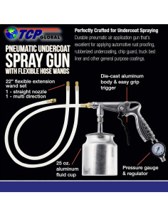 Pistola de Aplicación de Aire TCP Global UG8406 con Taza 739ml 2