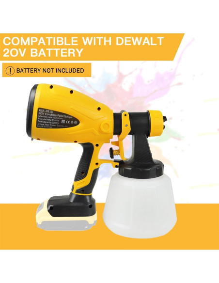 Pulverizador de Pintura Eléctrico NEWONE 1200ml 20V Pulverizador de Pintura Eléctrico NEWONE 1200ml 20V
