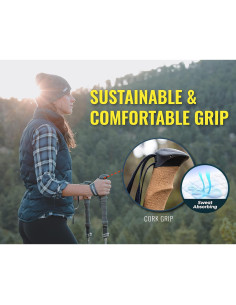 Bastones de Senderismo TREKOLOGY Trek-Z Plegables 130 cm Aluminio 2