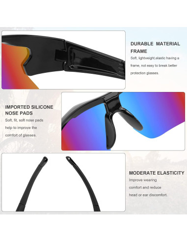 Gafas de Seguridad YENPK UV400 Antirayaduras 6 Piezas