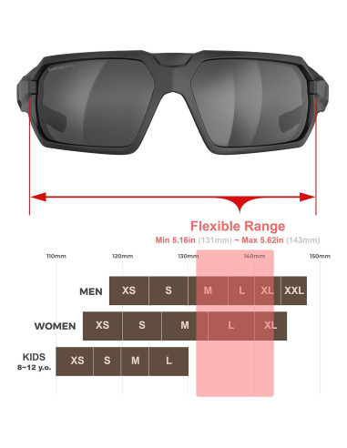 Gafas de Protección Militar Powersports con Lentes Antivaho