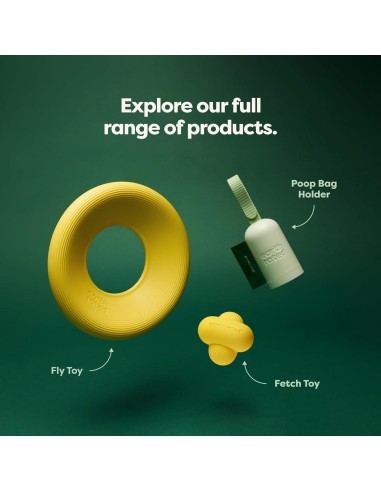 Disco Volador para Perros Earth Rated Grande Amarillo 22.1cm