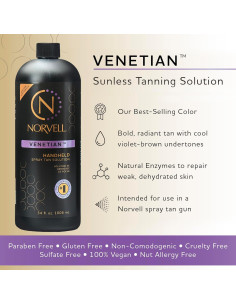 Bronceador Sin Sol Norvell Veneciana 1 Litro - Color Natural 2