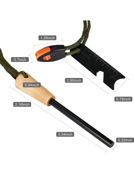 Iniciador de Fuego NOOPEL con Multi-Herramienta y Paracord Iniciador de Fuego NOOPEL con Multi-Herramienta y Paracord