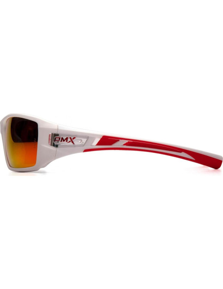Gafas de Seguridad Pyramex Velar Marco Blanco-Rojo Lente Espejo Gafas de Seguridad Pyramex Velar Marco Blanco-Rojo Lente Espejo